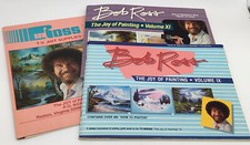 The Joy of Painting W/Bob Ross Volumes 9  11 1987 1st Printings  TV Art Ads 