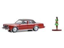 1983 Dodge Diplomat with Woman in a Dress 1:64 Scale Model - Greenlight 97150C