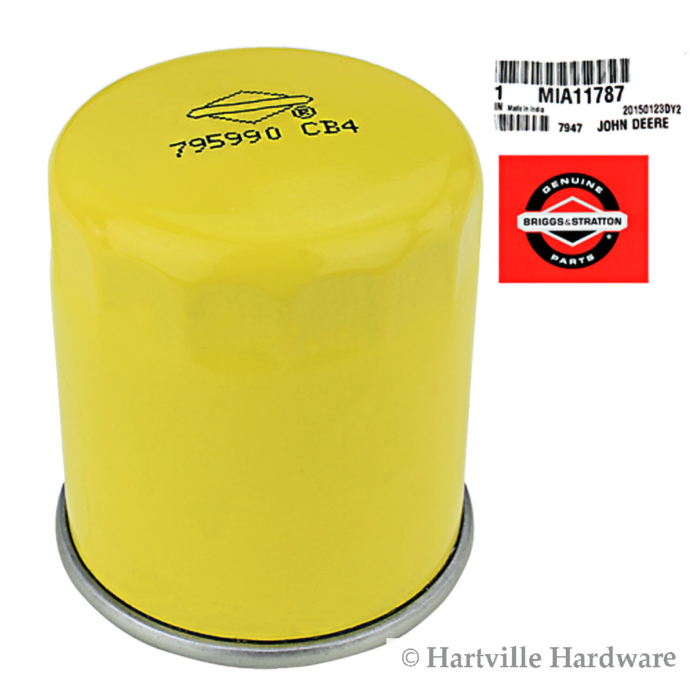 John Deere Original Equipment Oil Filter #MIA11787