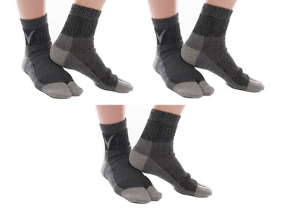 3 Pairs V-Toe Wool/Acrylic Blend Chaco Flip-Flop Socks ***Brand new factory 2nds