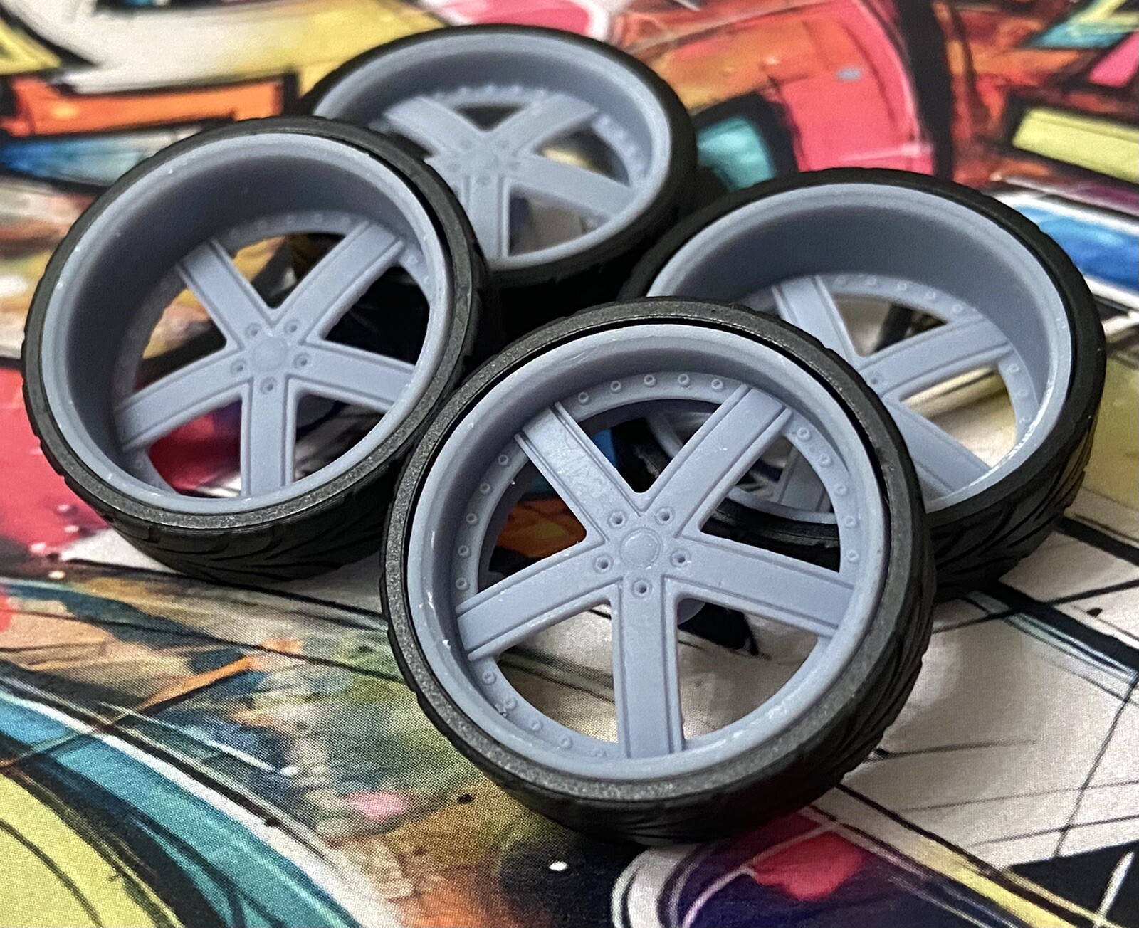 Resin 1/24 Scale 26Inch “Dubs Tremor” Model Car Wheels And Tires, 1/25, Donk eBay