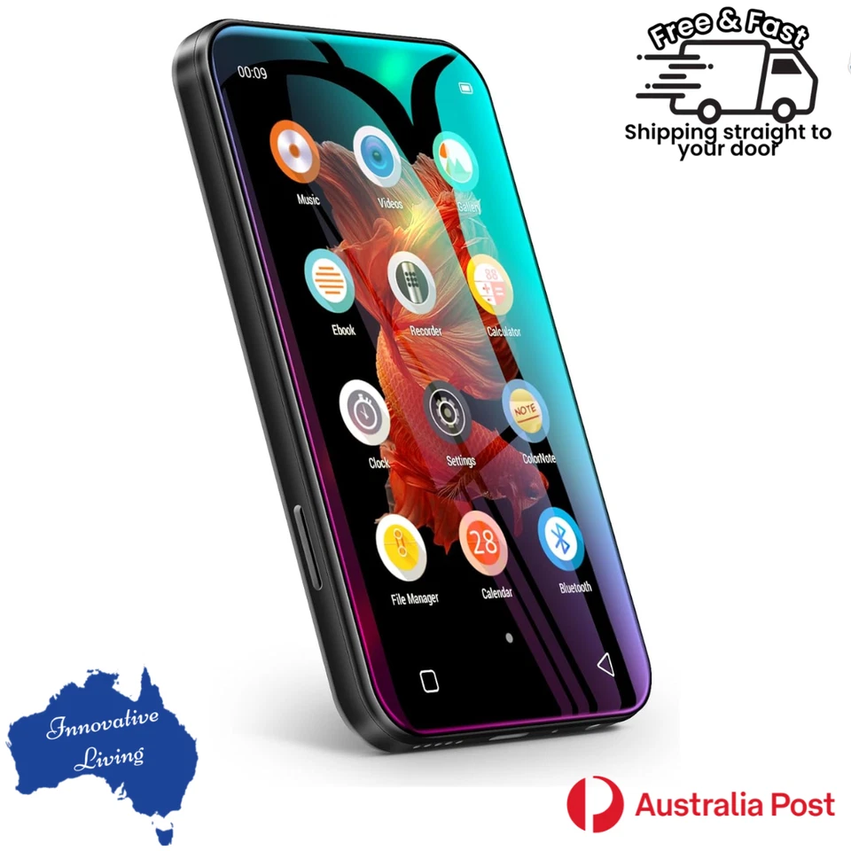 72GB WiFi Mp3 Player with Bluetooth, TIMMKOO 4.0" Full Touch Screen Mp3 Mp4 Play