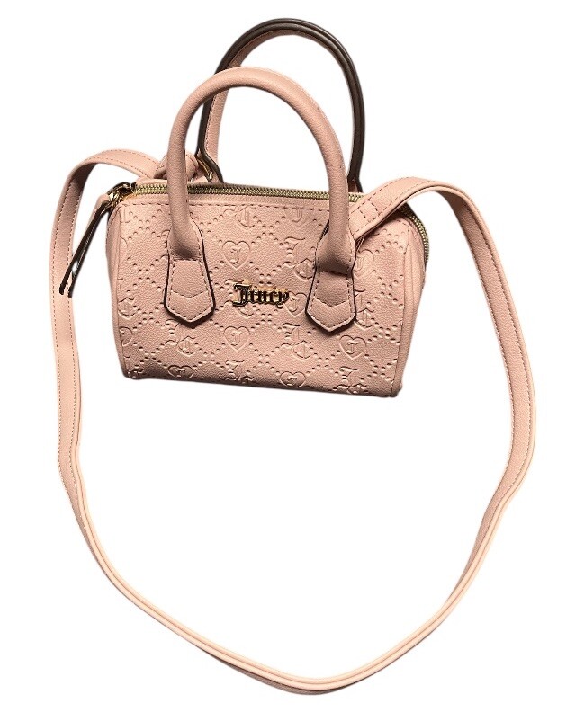 JUICY COUTURE MINI VALENTINE DUSTY BLUSH PINK SHOULDER BAG ADJ STRAP NEW NO  TAGS