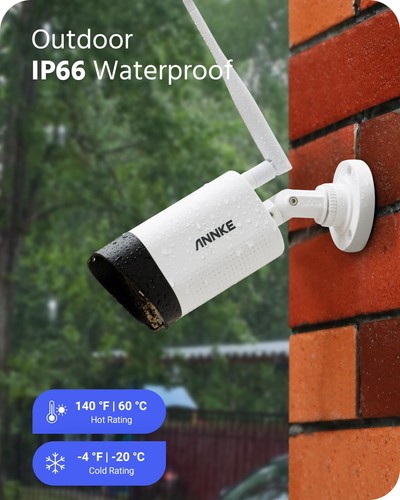 ANNKE 3MP WLAN AI Überwachungskamera 5MP NVR IP Kamera Fernzugriff Email Alarm - Afbeelding 2 van 10