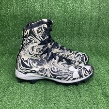 Under Armour UA Highlight Lux RM Jr Football Cleats Black White Youth 2Y
