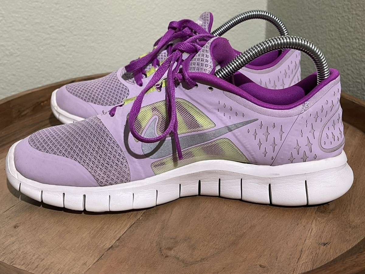 NIKE FREE RUN 3 GS 512098-500 Volt Wash Reflect Silver