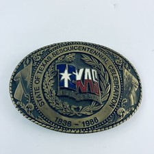 Vintage Belt Buckle State of Texas Sesquicentennial Celebration 1836-1986 TL B