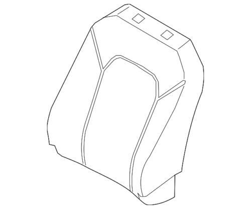 Cubierta de respaldo de asiento para Ford (N/P KL1Z-7864417-EE)