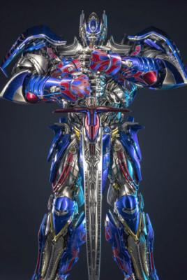 3A 11.2'' Transformers The Last Knight Optimus Prime DLX Statue Action Figure