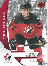 2019-20 Upper Deck Team Canada Juniors JARED MCISAAC Exclusives #33 077/250