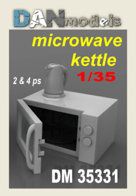 Dan Models 35331 1:35 Microwave oven, Kattle Upgrade for diorama