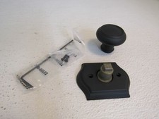 Baldwin Reserve Single Half Dummy Knobset Satin Black Traditional HDTRATAR190