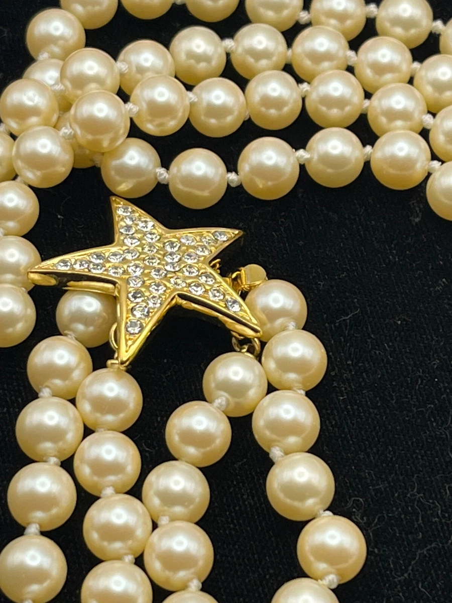 CHANEL 80s Pearl + Crystal Necklace — Garment