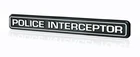 Mustang Crown Vic Taurus SSP Police Interceptor Emblem Chrome & Black 6.75" Long
