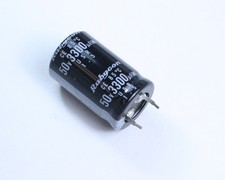 Lot of 10 Rubycon 3300uF 50V Aluminum Electrolytic Snap In Capacitor High Temp
