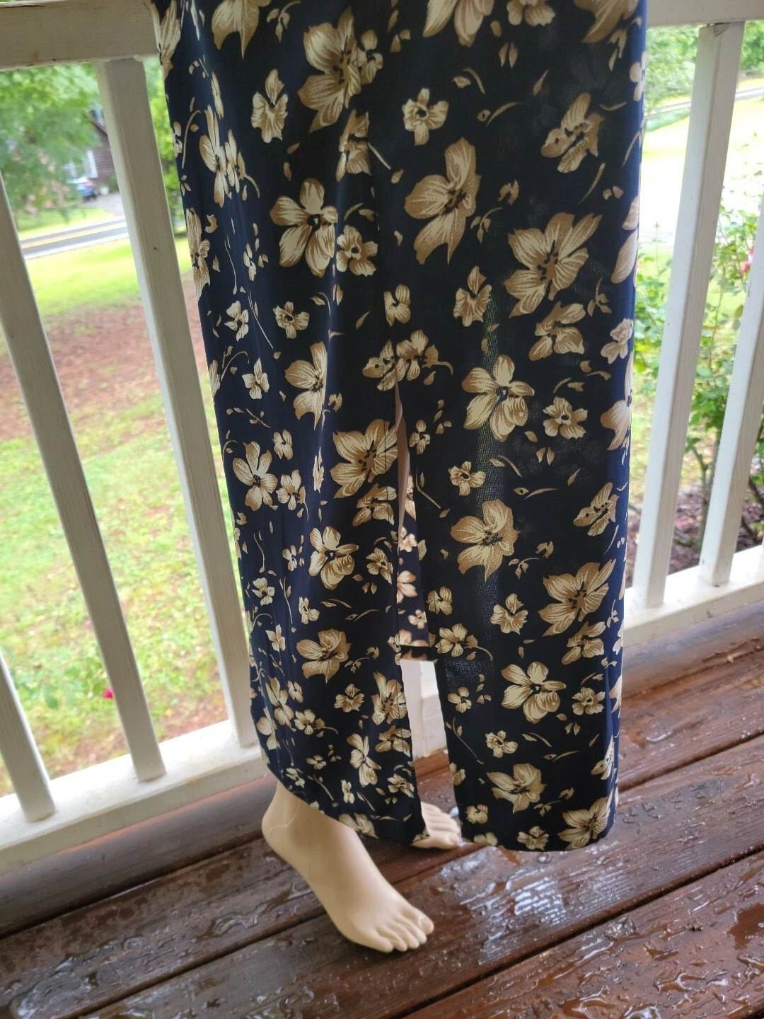 VETEMENTS Premier International da donna abito lungo floreale vintage taglia XL