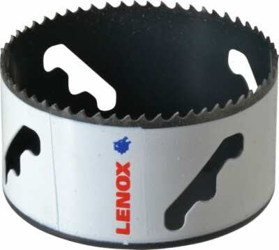 Lenox 3-7/8'' Diam, 1-1/2'' Cutting Depth, Hole Saw Bi-Metal Saw, Toothed Edge