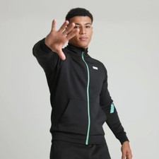 Rascal Black & Teal Tracksuit Top/Jacket XS