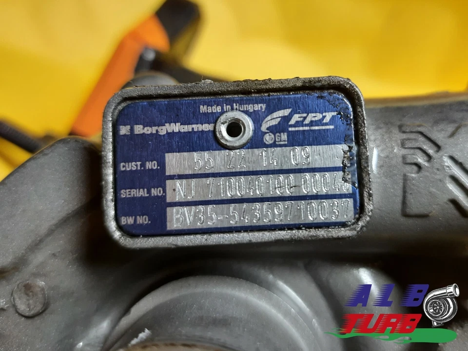 TURBO TURBINA BorgWarner FIAT BV35 - 54359710037 REVISIONATA GARANZIA 12 MESI - Immagine 2 di 4