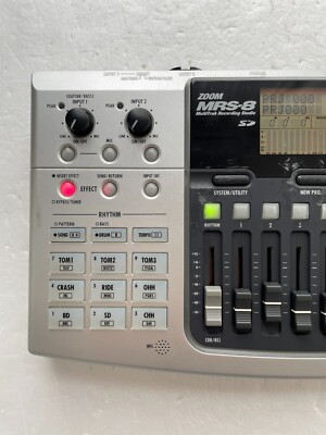 Zoom MRS-8 MultiTrak Digital Recording Studio 8Track Recorder Used