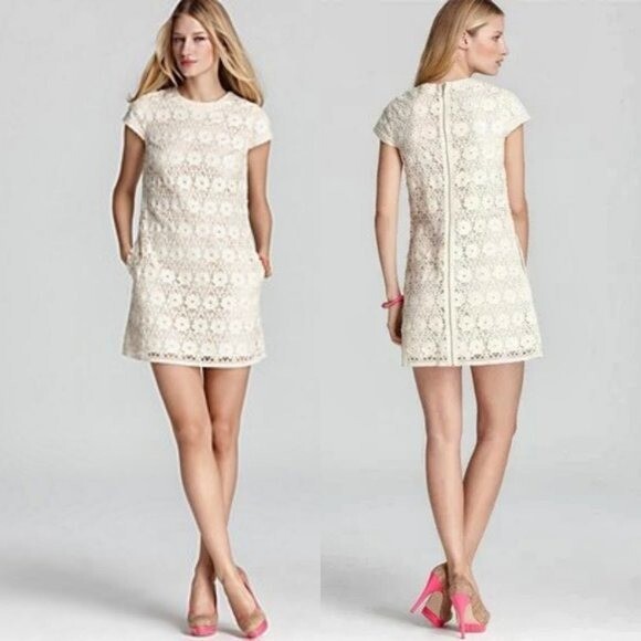 NWOT Juicy Couture Lace Guipure Shift Dress - Sz 4 - NWOT Juicy Couture Lace Guipure Shift Dress - Sz 4 -