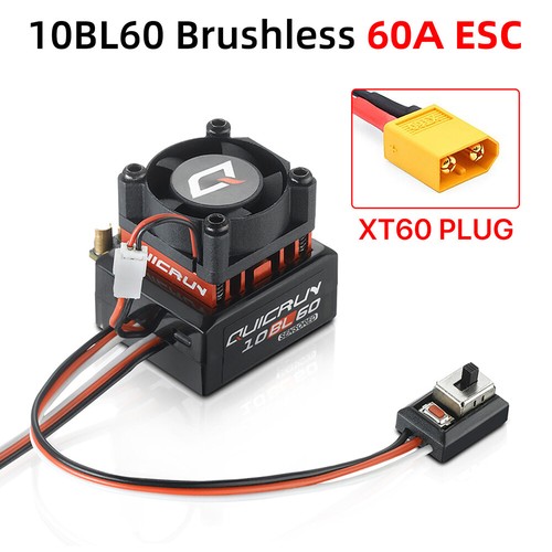 HobbyWing QuicRun 10BL60 60A ESC Brushless for 1/10 RC Drift Car Off-road Buggy - Picture 22 of 26