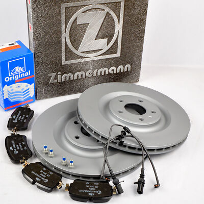 2x ZIMMERMANN Bremsscheiben 350mm + ATE Beläge WAKO Hinten für A8 Q7 Q8 TOUAREG