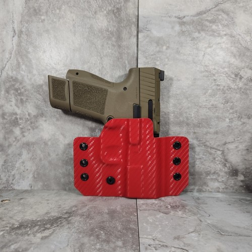 OWB Holster With MM Wings In EMT Red Choose Your Model. - Picture 2 of 11