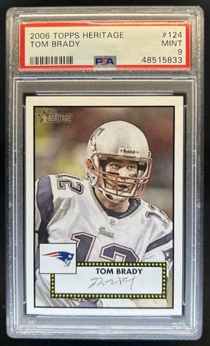 2006 Topps Heritage Tom Brady #124 Patriots PSA 9