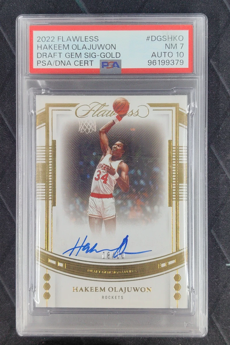 Panini Hakeem Olajuwon Basketball Autographed Sports Trading Cards