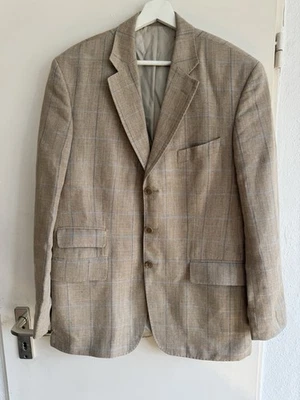 Daniels & Korff Finest Robert Noble Bacon Blazer Silk linen men’s 50 L checked - Bild 1 von 4