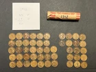 1912-P (33) and 1912-D (17) Mixed Lincoln Cent Wheat Penny Roll of 50