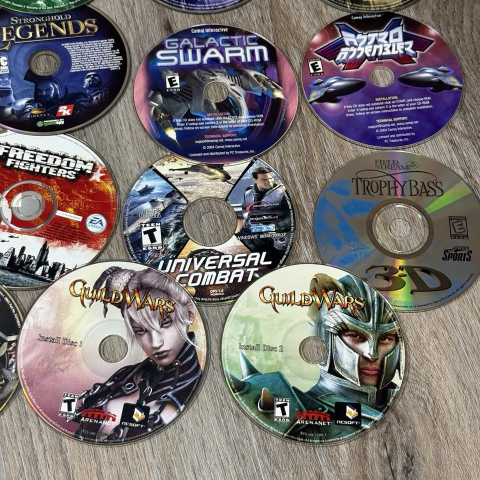 VTG PC Lot of ~ 20 Rare Computer Games: War/Fantasy/Medieval/Mythology/Action - Image 4 of 4