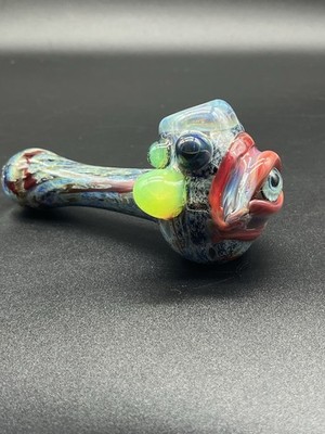 Large Glass Eyeball Spoon