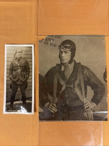 WW2 or Pre-WW2 USAAC Aviators/Pilots Photos (x2), US Military, LOOK!!! READ!!!