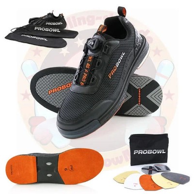 Bowlingschuhe Pro Bowl Freneza mit Wechselsohlen Schuhüberzieher Bowling Zubehör