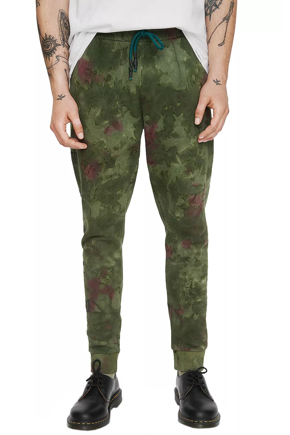 Мужские хлопчатобумажные брюки для бега трусцой Elevenparis Tie Dye X-Large Sage - NIB 110 5990₽