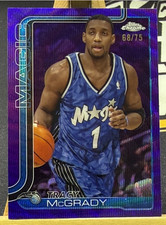 Tracy Mcgrady 2025-26 Topps Chrome 68/75 Purple Wave Refractor Magic #245