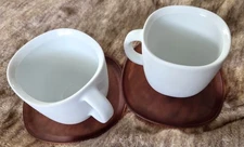 Nespresso Cups,Two Lume Lungo Cups With Four Saucers