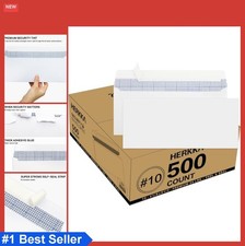  10 Security Self Seal Envelopes 4-1/8 x 9-1/2 Inch 24 LB 500 Pack Windowless