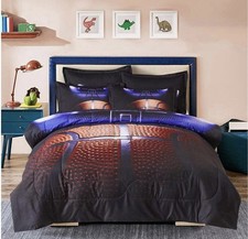 Sisher 3D Basketball Comforter Full 78x90 Inch 