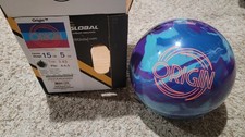 900 Global Origin Bowling Ball 1st Quality  15 Pounds  4-4.5" Pin  3.43oz TW