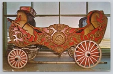 Postcard Sig Sautelle Pony Wagon Circus Hall of Fame Sarasota, Florida