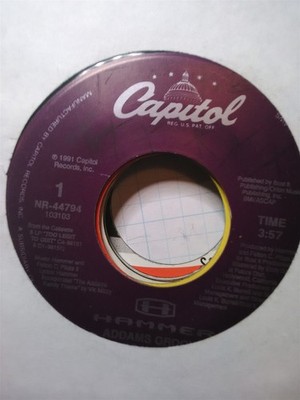 Hammer, Addams Groove ~ 1991 Capitol 45 