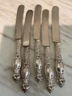 5 FRONTENAC International 1903 Sterling Silver Dinner Knifes 9 7/8” old French