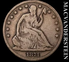 1871-S Seated Liberty Half Dollar - Scarce  Better Date  No Reserve  #L5144