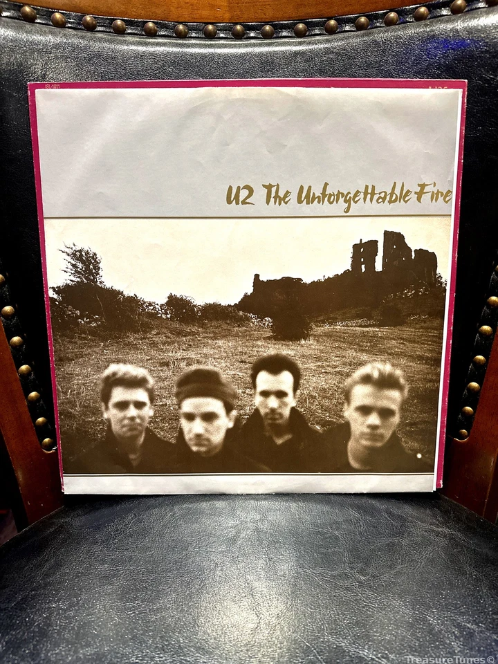 U2 - The Unforgettable Fire Vinyl LP [1984] ISL-1011 - Image 3 of 4