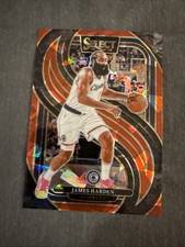 2024-25 Panini Select - Premier Level James Harden #103 Red Cracked Ice Prizm