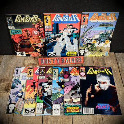 Comic Bundle, Marvel The Punisher #15-19-22-23-24-25-27-56-57, VG