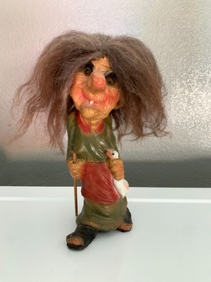 Vintage Norwegian Troll Doll - 10'' tall